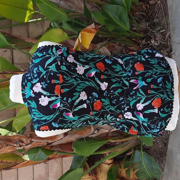 Kate Spade Jardin Poplin Peplum top extra small - Picture 3 of 10